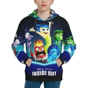 ZBWUOPL Inside Out 2 Kids' Hoodie 3d Print Sweatshirt Soft Pullover Hooded With Big Pockets For Boys Or Girls Small