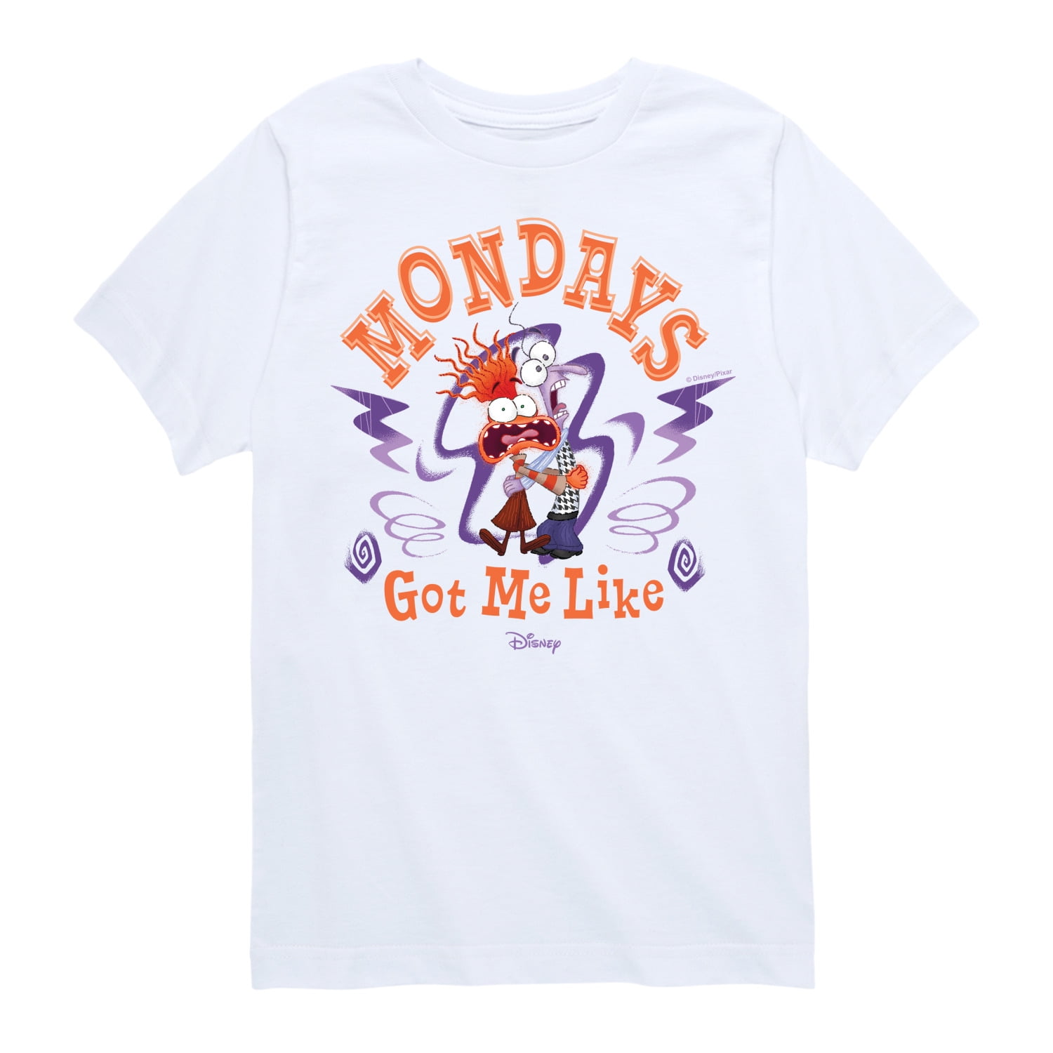 Inside Out 2 - Mondays Got Me Like - Youth And Toddler Short Sleeve T
