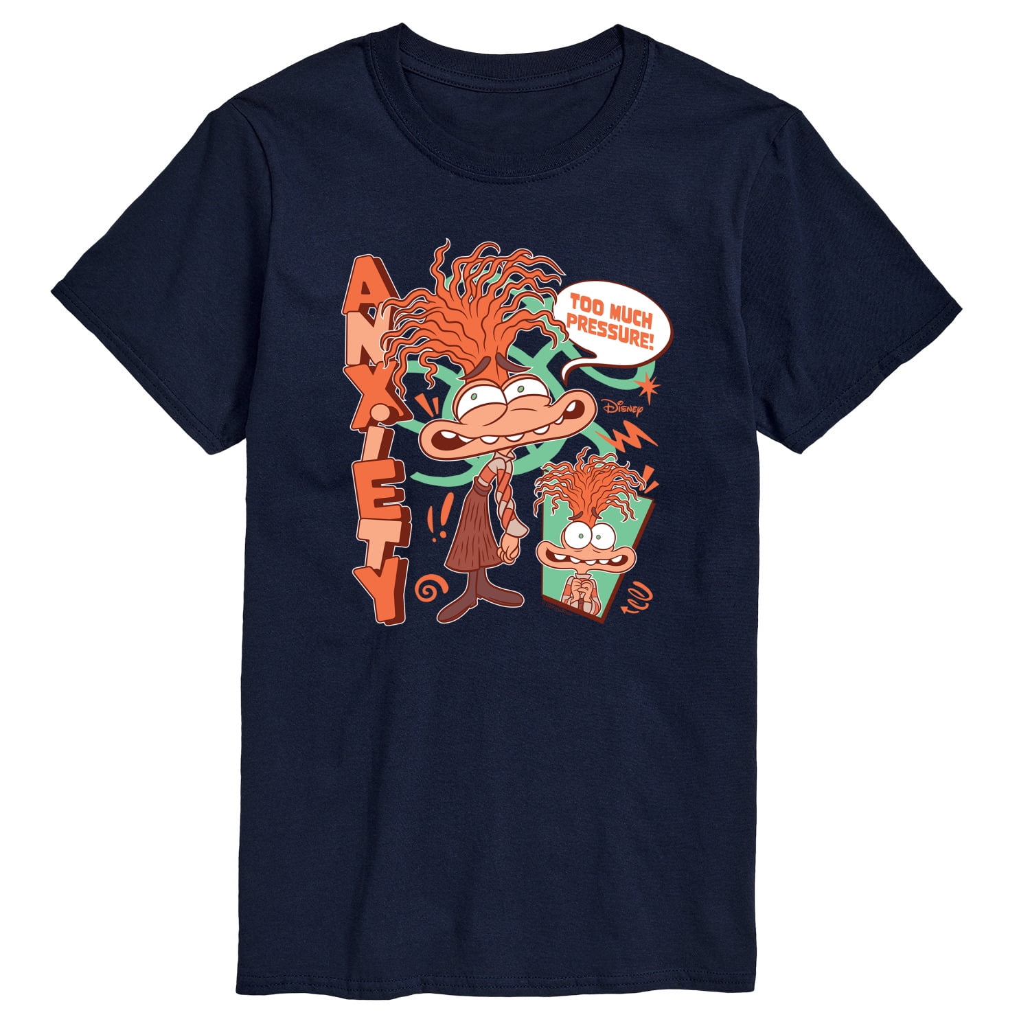 Inside Out 2 - Orange Emotion Character - Men's Short Sleeve T-Shirt ...