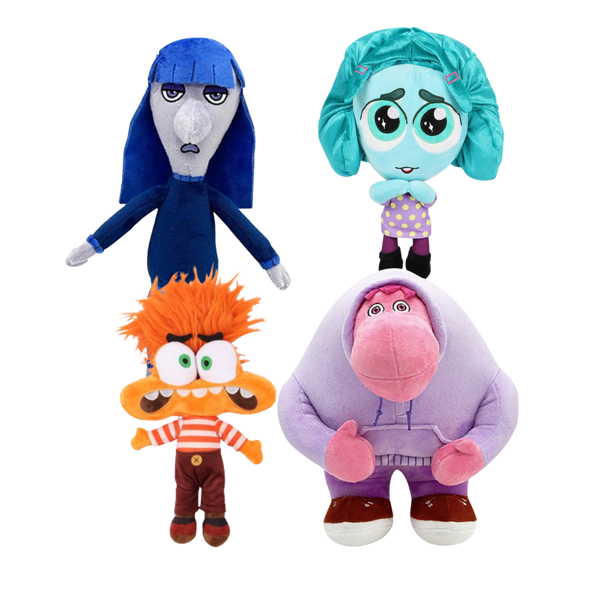Inside Out 2 Plush Toys Anxiety Plush Joy Sad Embarrassment Pillow Plushies Soft Doll Best Gift Choice for Birthday Christmas Movie Fans