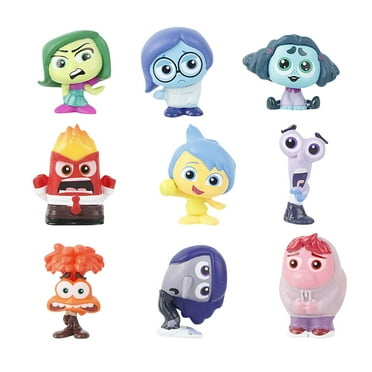 Inside Out 2 Series Toys, Inside Out 2 Collection Peek,9 Exclusive Mini Collectible Figurines, Cartoon Inside Out Collectible Toys for Birthday Gifts