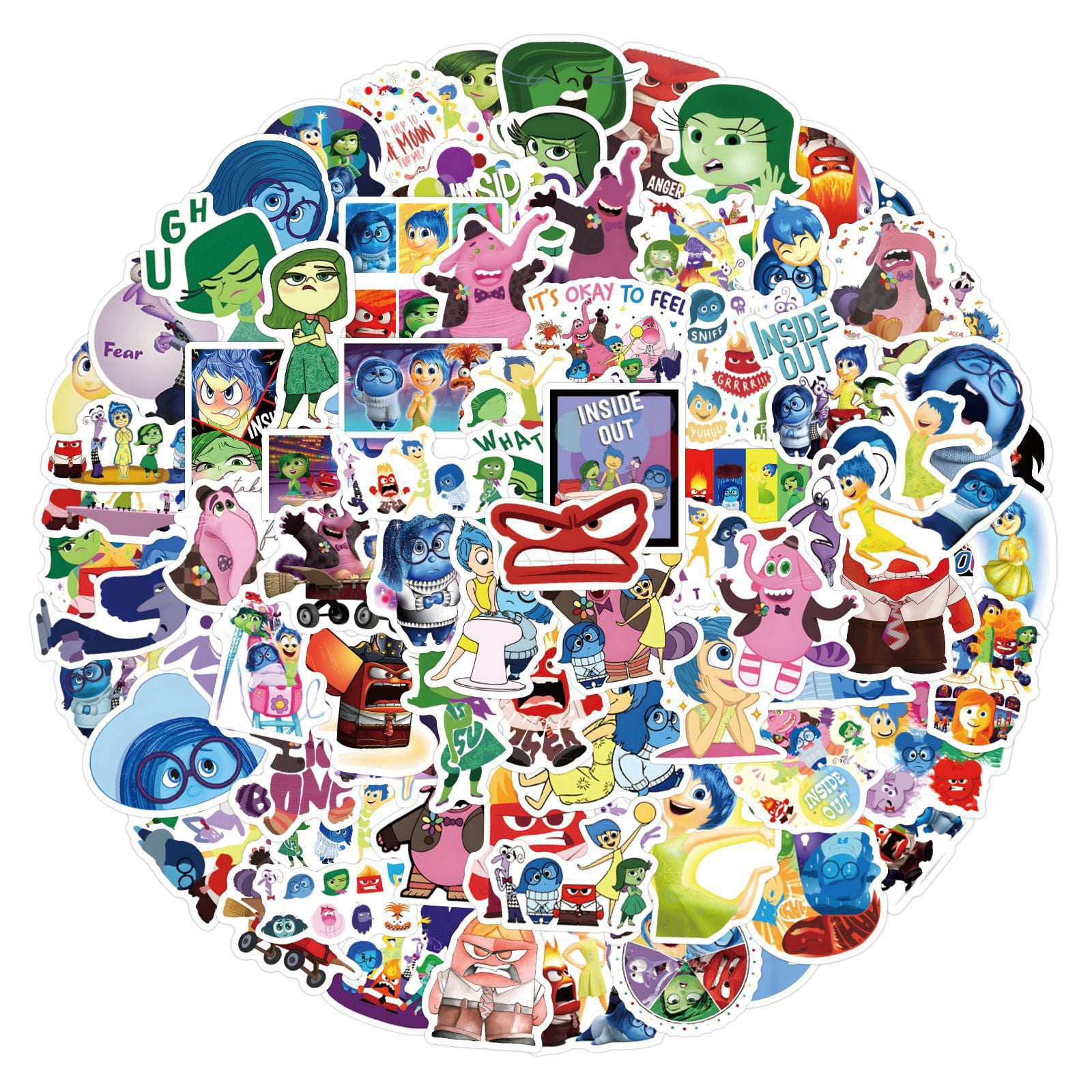 Happy Riley Sticker Inside Out Inside Out 2 Stickers - Stickers, Laptop Stickers, Car Stickers ...