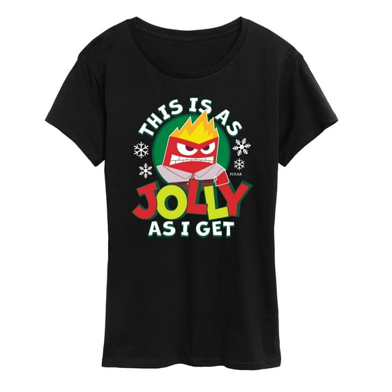 Inside Out 2 - This Is As Jolly As I Get - Women's Short Sleeve Graphic T-Shirt