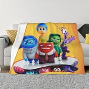 Inside Out 2 Throw Blanket Couch Bed Sofa Soft Lightweight Warm Cozy Flannel Fleece Bed Blanket For Kids Adults Gift Multiple Sizes Available 40"X30"