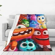 Inside Out 2 Throw Blanket Couch Bed Sofa Soft Lightweight Warm Cozy Flannel Fleece Bed Blanket For Kids Adults Gift Multiple Sizes Available 40"X30"