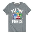thumbnail image 1 of Inside Out - All The Feels - Toddler And Youth Short Sleeve Graphic T-Shirt, 1 of 5