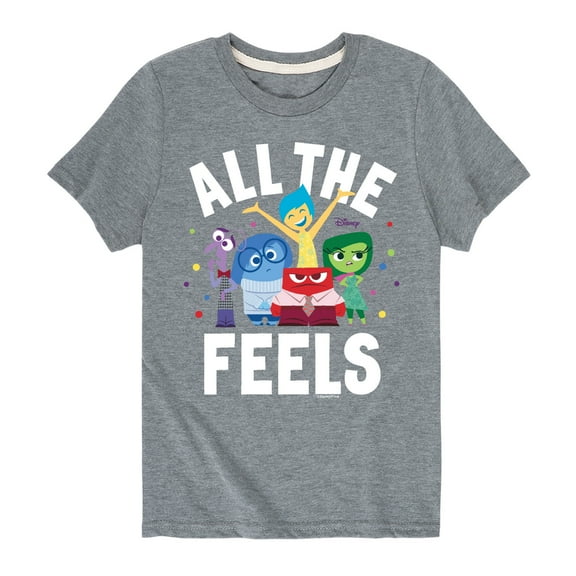 Inside Out - All The Feels - Toddler And Youth Short Sleeve Graphic T-Shirt