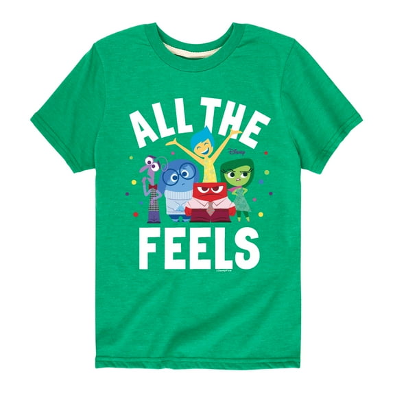 Inside Out - All The Feels - Toddler And Youth Short Sleeve Graphic T-Shirt