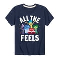 thumbnail image 1 of Inside Out - All The Feels - Toddler And Youth Short Sleeve Graphic T-Shirt, 1 of 5