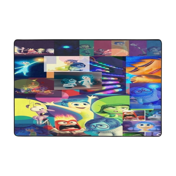 Inside O-u Area Rug Cartoon Rugs Non-Slip Soft Carpet Soft Floor Mats for Home Decor Living Room Bedroom Mat 72"X48"