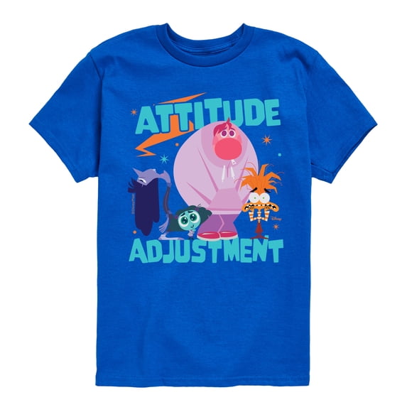 Inside Out - Attitude Adjustment - Youth Boys Short Sleeve Graphic T-Shirt
