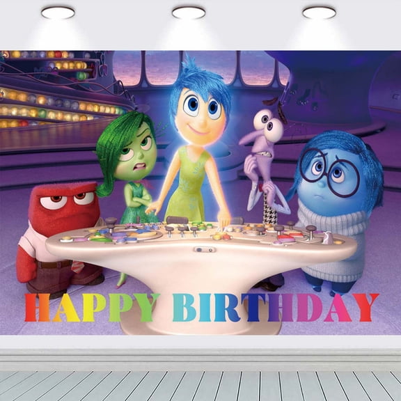 Inside Out Background Backdrop Birthday BannerParty Supplies Taspestry Post Taspestry Wall Decor