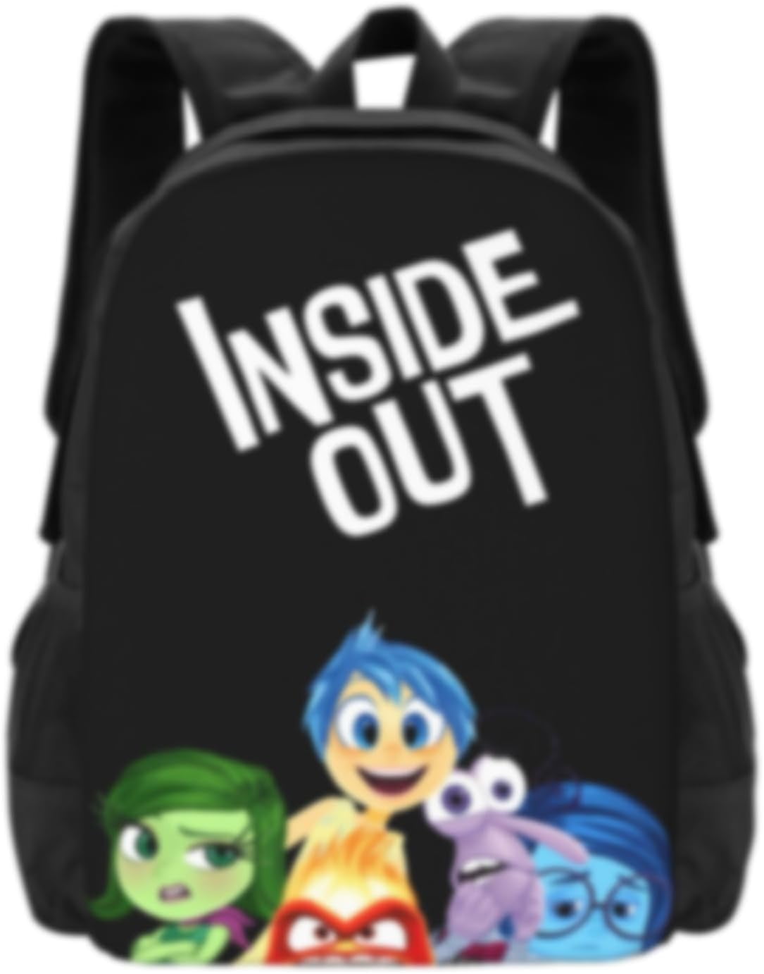 WAMLMART Inside Out Backpack Cartoon Printed Backpack Lightweight Backpack Inside Out Family Merch Travel Backpack Fans Birthday Gifts, 17 Inch