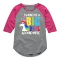 thumbnail image 1 of Inside Out - Big Deal - Toddler And Youth Girls Raglan Graphic T-Shirt, 1 of 4