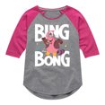 thumbnail image 1 of Inside Out - Bing Bong - Toddler And Youth Girls Raglan Graphic T-Shirt, 1 of 3