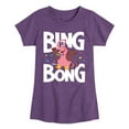 thumbnail image 1 of Inside Out - Bing Bong - Toddler And Youth Girls Short Sleeve Graphic T-Shirt, 1 of 5
