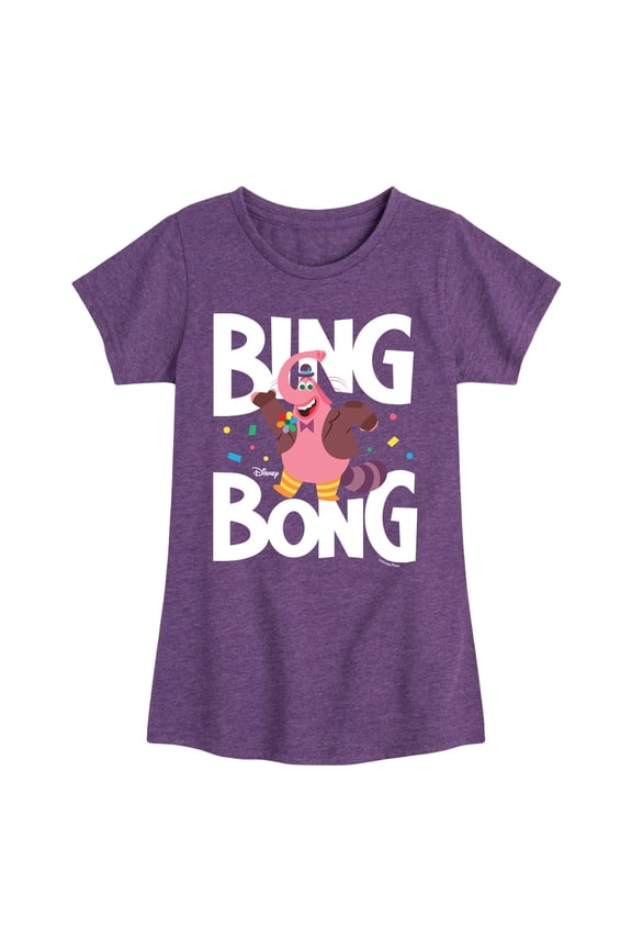 - Bing Bong - Toddler And Youth Girls Short Sleeve Graphic T-Shirt