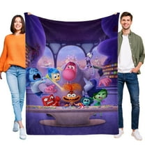 Inside Out Blanket Throw 3D Print Super Soft Flannel Blanket kids Gift 50*60in