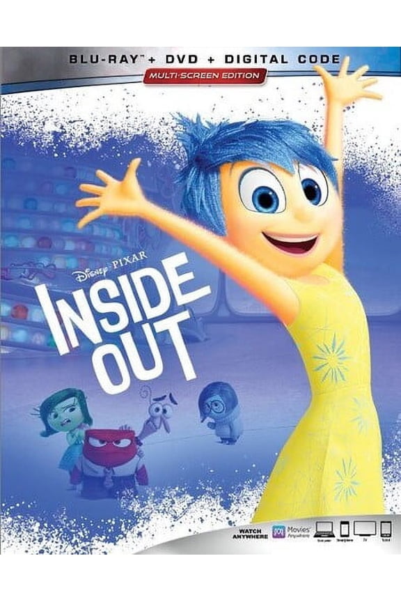 Inside Out (Blu-ray + DVD + Digital Code) Disney Kids & Family