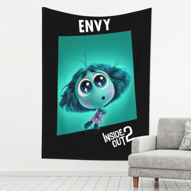 Inside Out Cartoon Tapestry Wall Hanging, Fashion Printed Poster