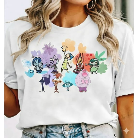 Inside-Out Characters Group Core Memory Day Graphic Tee 2024 Movie Fan ...
