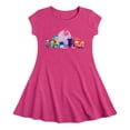 thumbnail image 1 of Inside Out - Chest Lineup - Youth Girls Fit & Flare Cap Sleeve Dress, 1 of 4