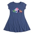 thumbnail image 1 of Inside Out - Chest Lineup - Youth Girls Fit & Flare Cap Sleeve Dress, 1 of 4