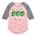 thumbnail image 1 of Inside Out - Digust Moods - Toddler And Youth Girls Raglan Graphic T-Shirt, 1 of 3