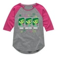 thumbnail image 1 of Inside Out - Digust Moods - Toddler And Youth Girls Raglan Graphic T-Shirt, 1 of 3
