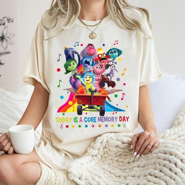 Inside Out Disney Comfort Colors Shirt, Emotions Today Is A Core Memory ...