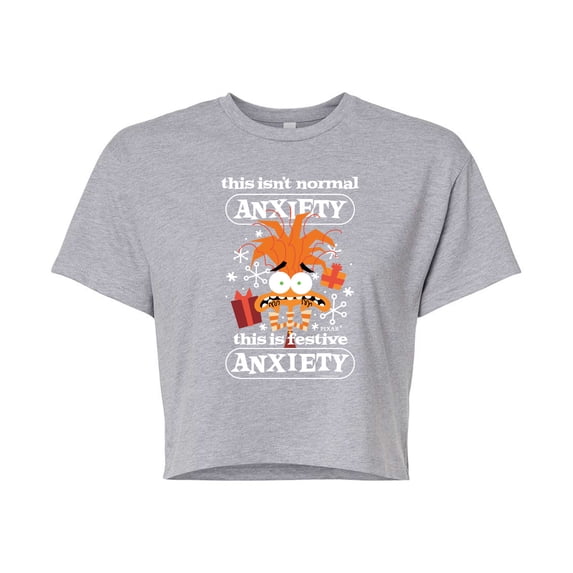 Inside Out - Festive Anxiety Cropped Graphic T-Shirt