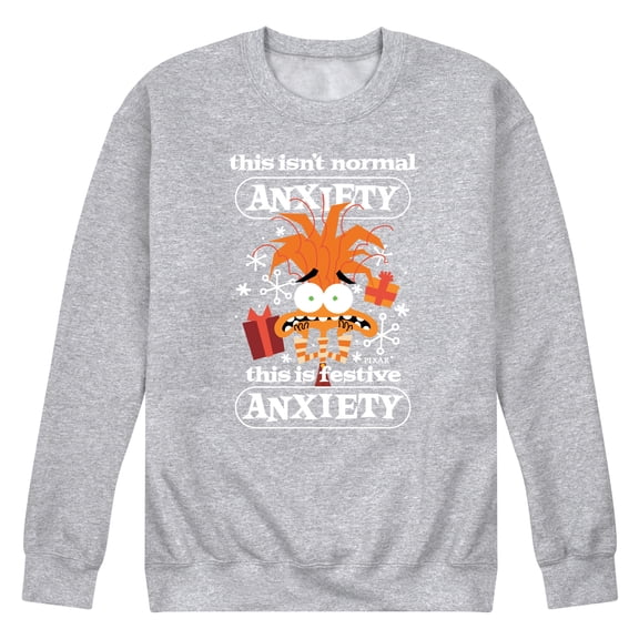Inside Out - Festive Anxiety - Men's Crew Fleece Sweatshirt