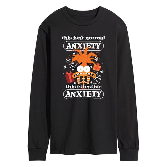 Inside Out - Festive Anxiety - Men's Long Sleeve Graphic T-Shirt
