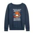 thumbnail image 1 of Inside Out - Festive Anxiety - Women's French Terry Long Sleeve Pullover, 1 of 4