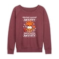 thumbnail image 1 of Inside Out - Festive Anxiety - Women's French Terry Long Sleeve Pullover, 1 of 4