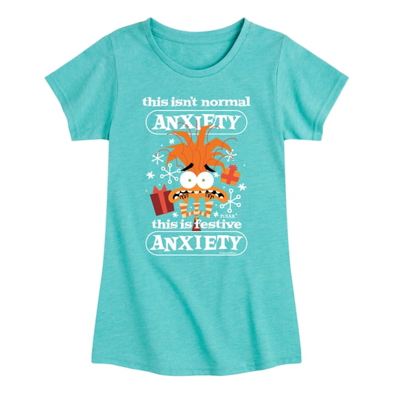 Inside Out - Festive Anxiety Fitted Short Sleeve Graphic T-Shirt