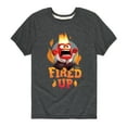 thumbnail image 1 of Inside Out - Fired Up - Toddler And Youth Short Sleeve Graphic T-Shirt, 1 of 5