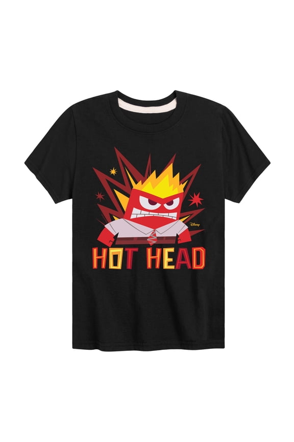 - Hot Head Anger - Youth Boys Short Sleeve Graphic T-Shirt