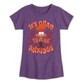 thumbnail image 1 of Inside Out - It's Okay To Be Anxious - Youth Girls Fitted Short Sleeve T-Shirt, 1 of 4