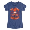 thumbnail image 1 of Inside Out - It's Okay To Be Anxious - Youth Girls Fitted Short Sleeve T-Shirt, 1 of 4
