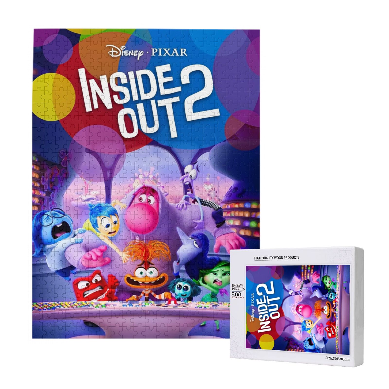 Inside Out Jigsaw Puzzles 500 Piece Puzzle For Adults, Kids, Families
