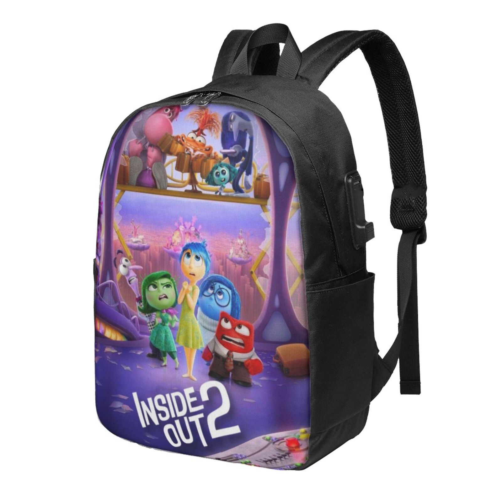 Inside Out Laptop Backpack With Usb Charging Port Travel Backpack ...