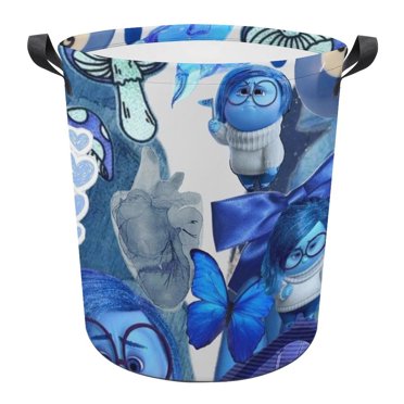 Inside Out Laundry Basket Organizer, Collapsible Laundry Hamper Fabric Clothes Toy Storage Nursery Bin Household Bedroom Bathroom College Dorm