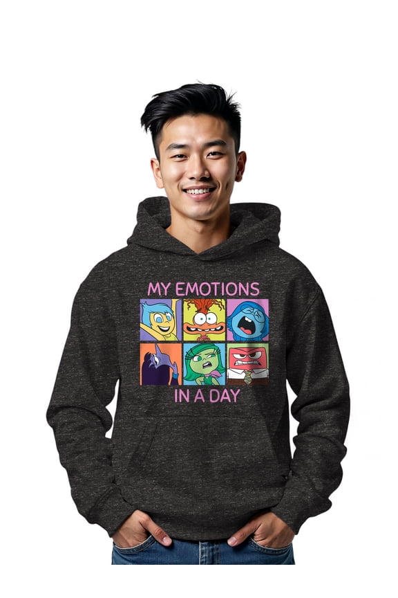 , Men's & Big Men's Graphic Hoodie, My Emotions, Sizes XS-3XL