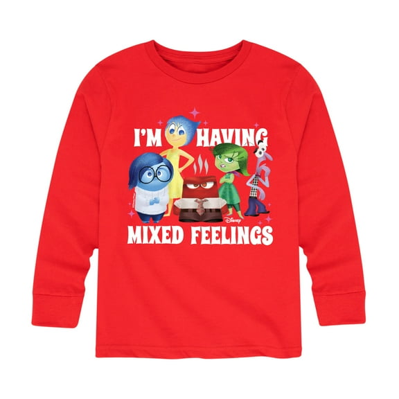 Inside Out - Mixed Feelings - Youth Boys Long Sleeve Graphic T-Shirt