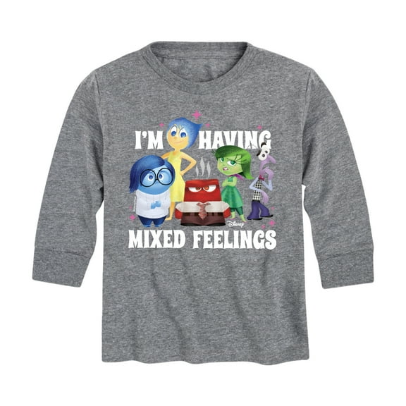 Inside Out - Mixed Feelings - Toddler And Youth Long Sleeve Graphic T-Shirt