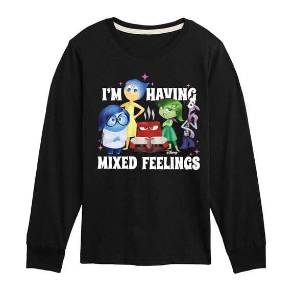 Inside Out - Mixed Feelings - Youth Boys Long Sleeve Graphic T-Shirt
