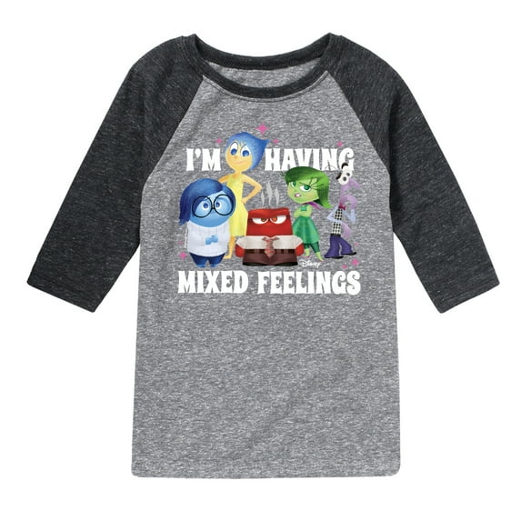 Inside Out - Mixed Feelings -Toddler And Youth Raglan Graphic T-Shirt