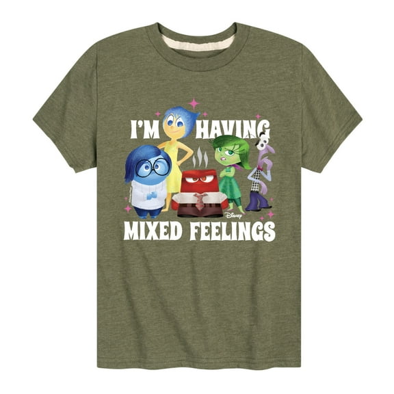 Inside Out - Mixed Feelings - Toddler And Youth Short Sleeve Graphic T-Shirt