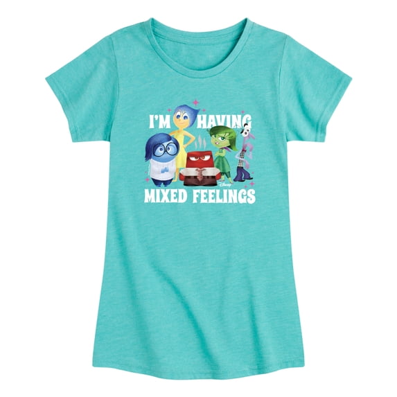 Inside Out - Mixed Feelings - Toddler Girls Fitted Short Sleeve T-Shirt